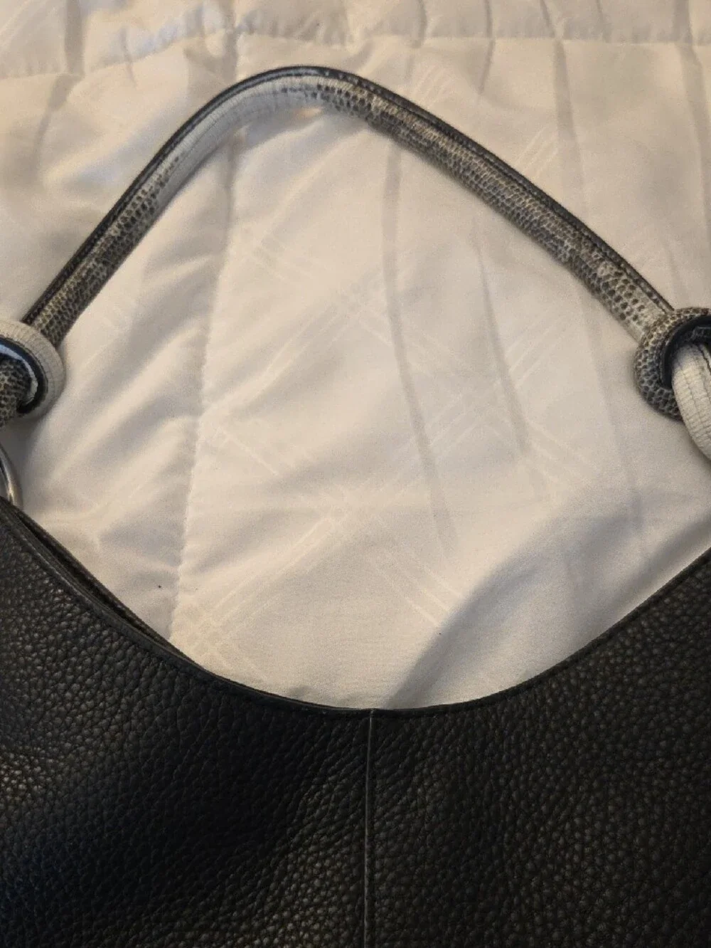 Pebbled leather hobo bag, Vince Camuto